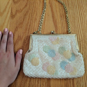 Vintage Beaded Clutch Bag